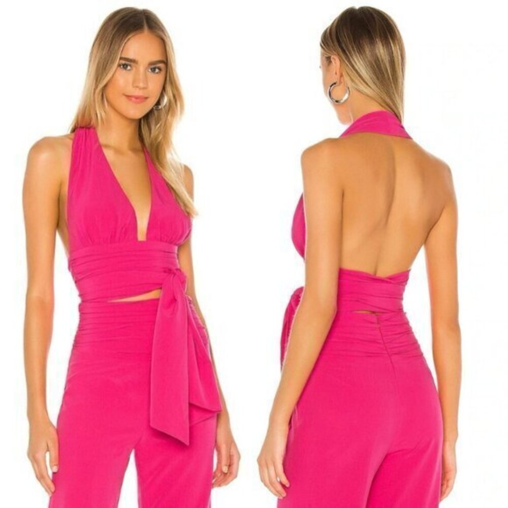 Lovers and Friends Cleopatra Top in Neon Pink